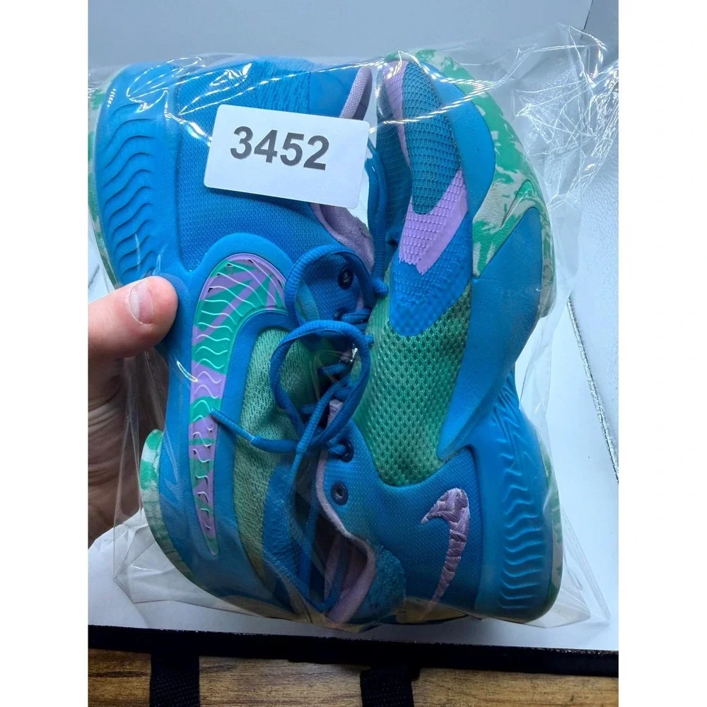 Nike Zoom Freak 4 GS Birthstone DQ0553-400 Kids 7 Sneaker‎ Blue Basketball Shoes